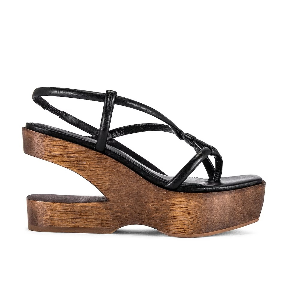 Cult Gaia Nela Platform Sandals Black Size 38 1/2
